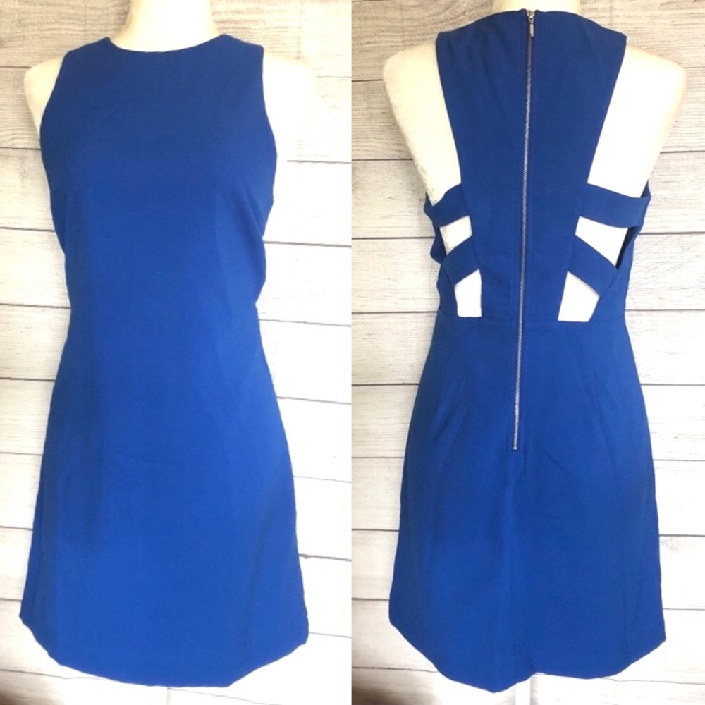 Forever 21 Blue Cutout Dress Size Large New - Picture 1 of 9